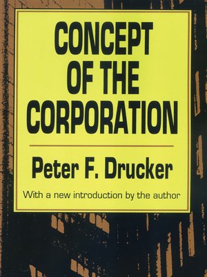 cover image of Concept of the Corporation